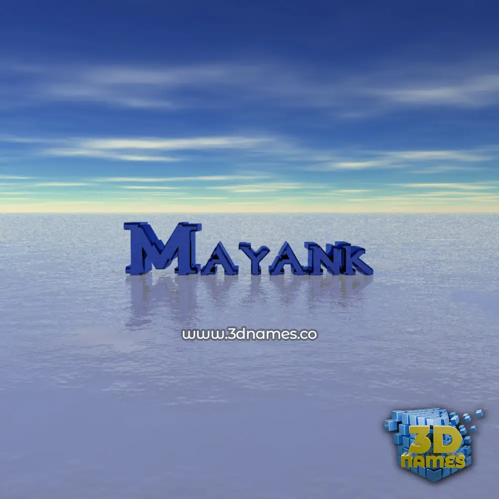 mayank in Horizon style - 3D name wallpaper