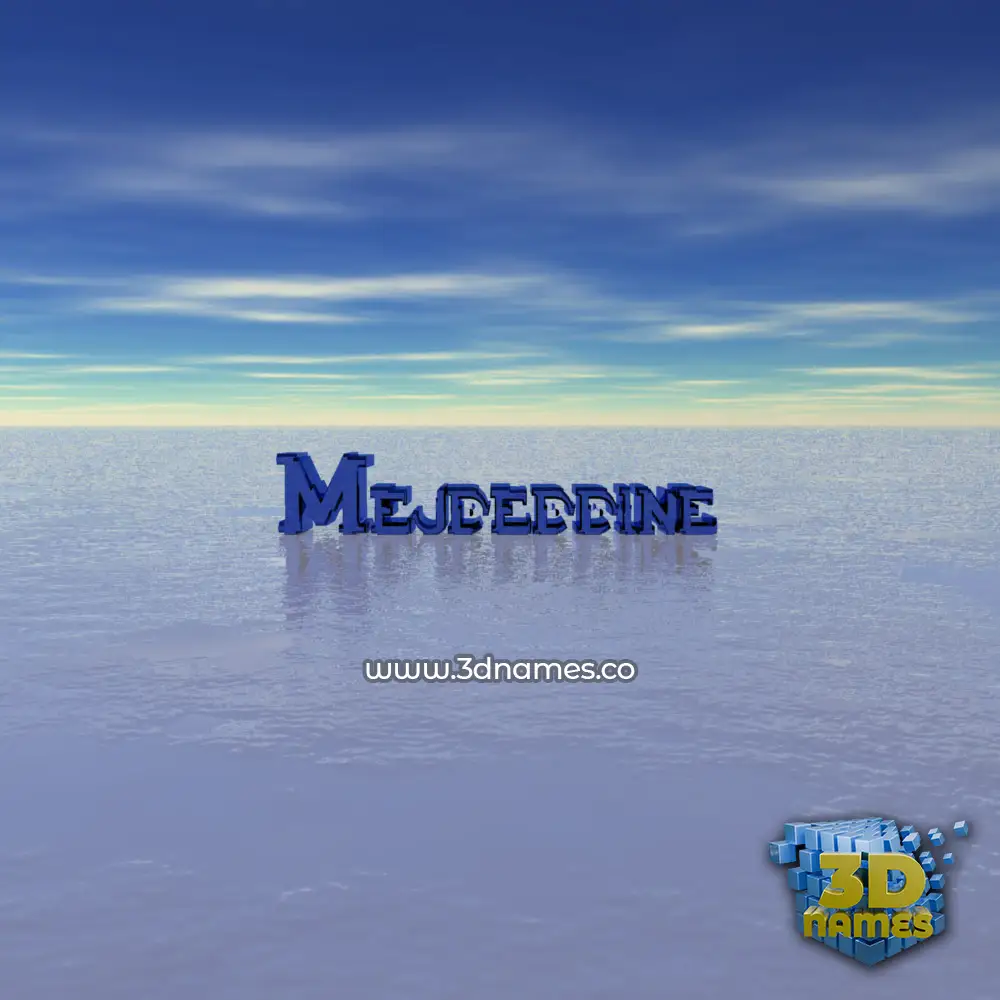 mejdeddine in Horizon style - 3D name wallpaper