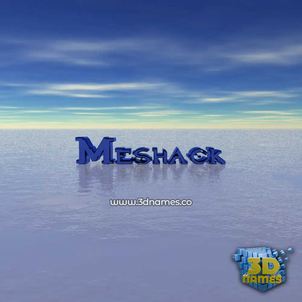 meshack in Horizon style - 3D name wallpaper