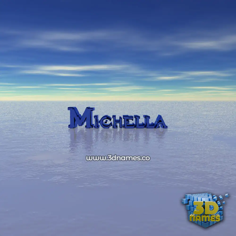 michella in Horizon style - 3D name wallpaper michella in Horizon style - 3D name wallpaper