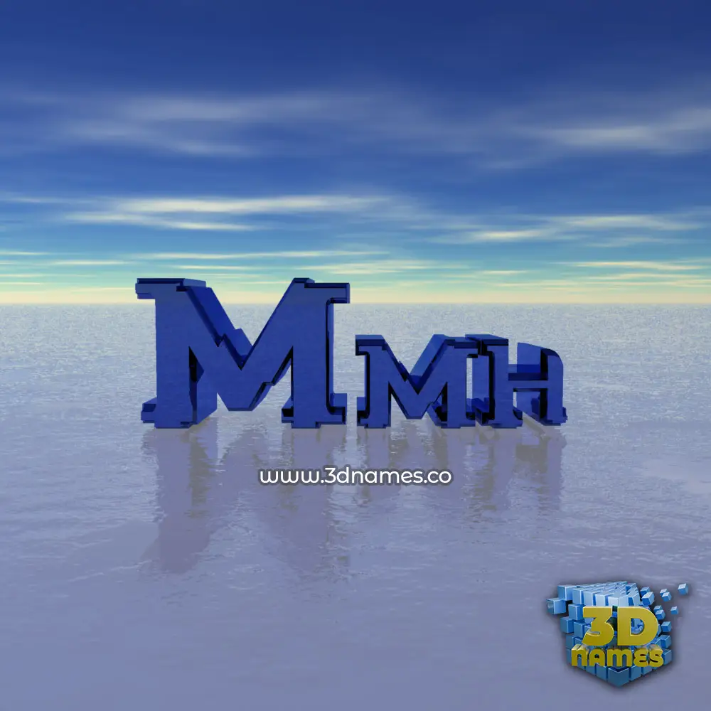 mmh in Horizon style - 3D name wallpaper mmh in Horizon style - 3D name wallpaper