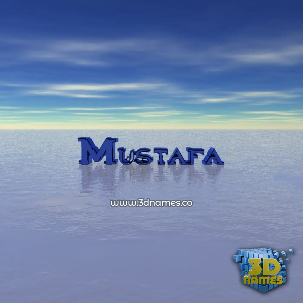 mustafa in Horizon style - 3D name wallpaper mustafa in Horizon style - 3D name wallpaper