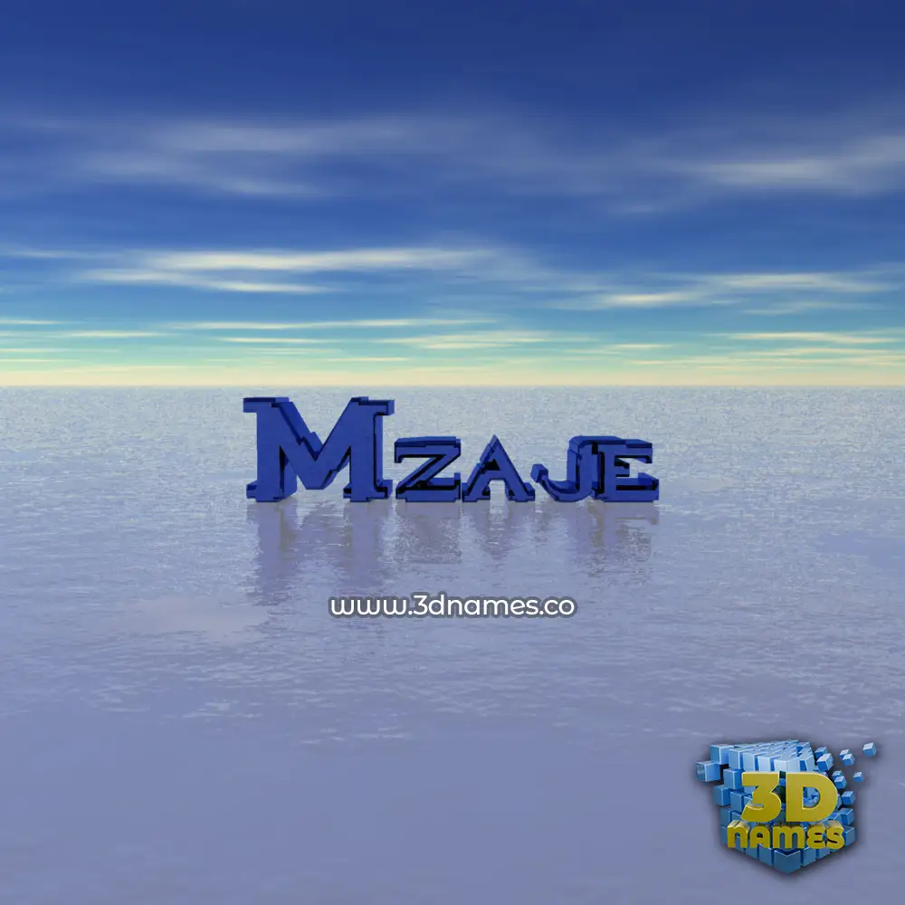 mzaje in Horizon style - 3D name wallpaper mzaje in Horizon style - 3D name wallpaper