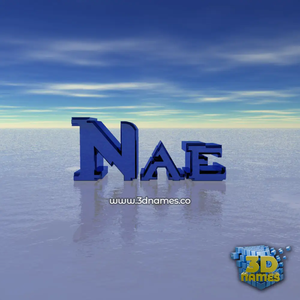nae in Horizon style - 3D name wallpaper