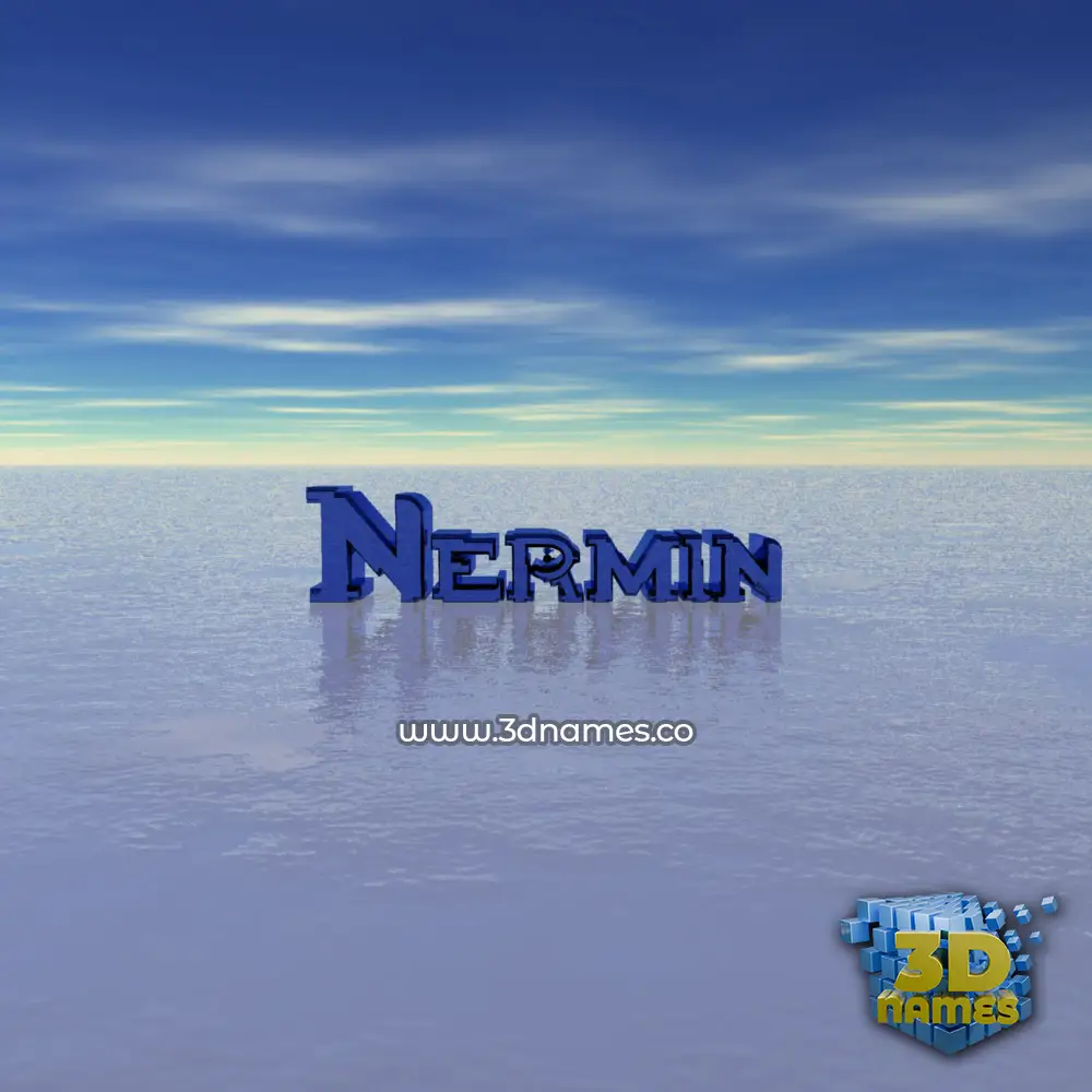 nermin in Horizon style - 3D name wallpaper
