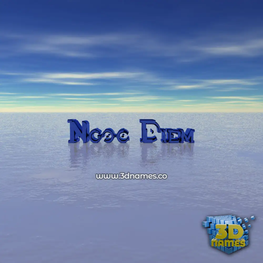 ngoc diem in Horizon style - 3D name wallpaper