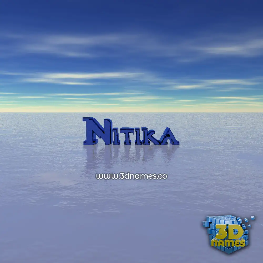 nitika in Horizon style - 3D name wallpaper nitika in Horizon style - 3D name wallpaper