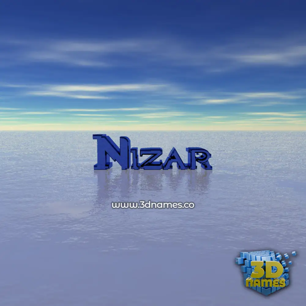 nizar in Horizon style - 3D name wallpaper nizar in Horizon style - 3D name wallpaper