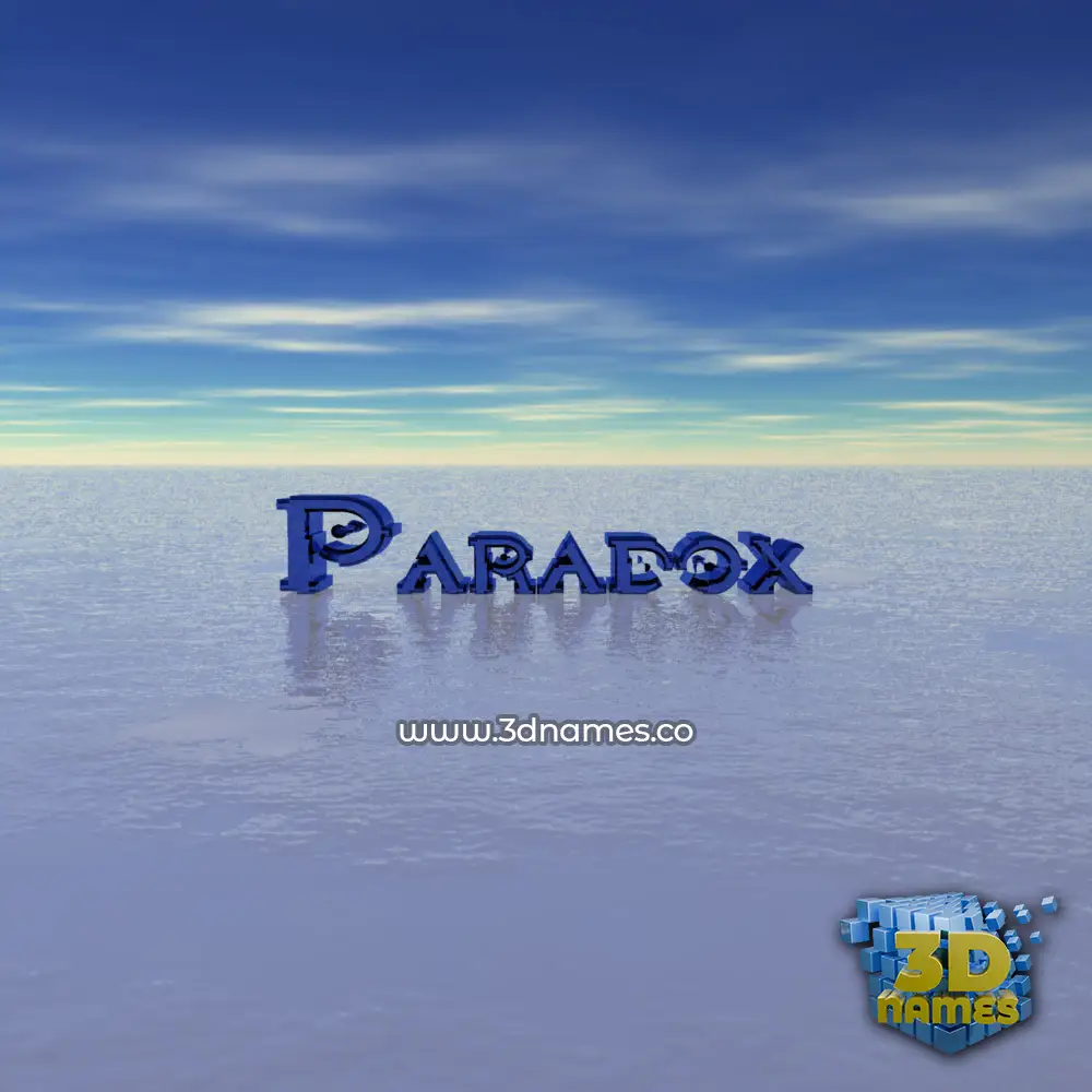 paradox in Horizon style - 3D name wallpaper paradox in Horizon style - 3D name wallpaper