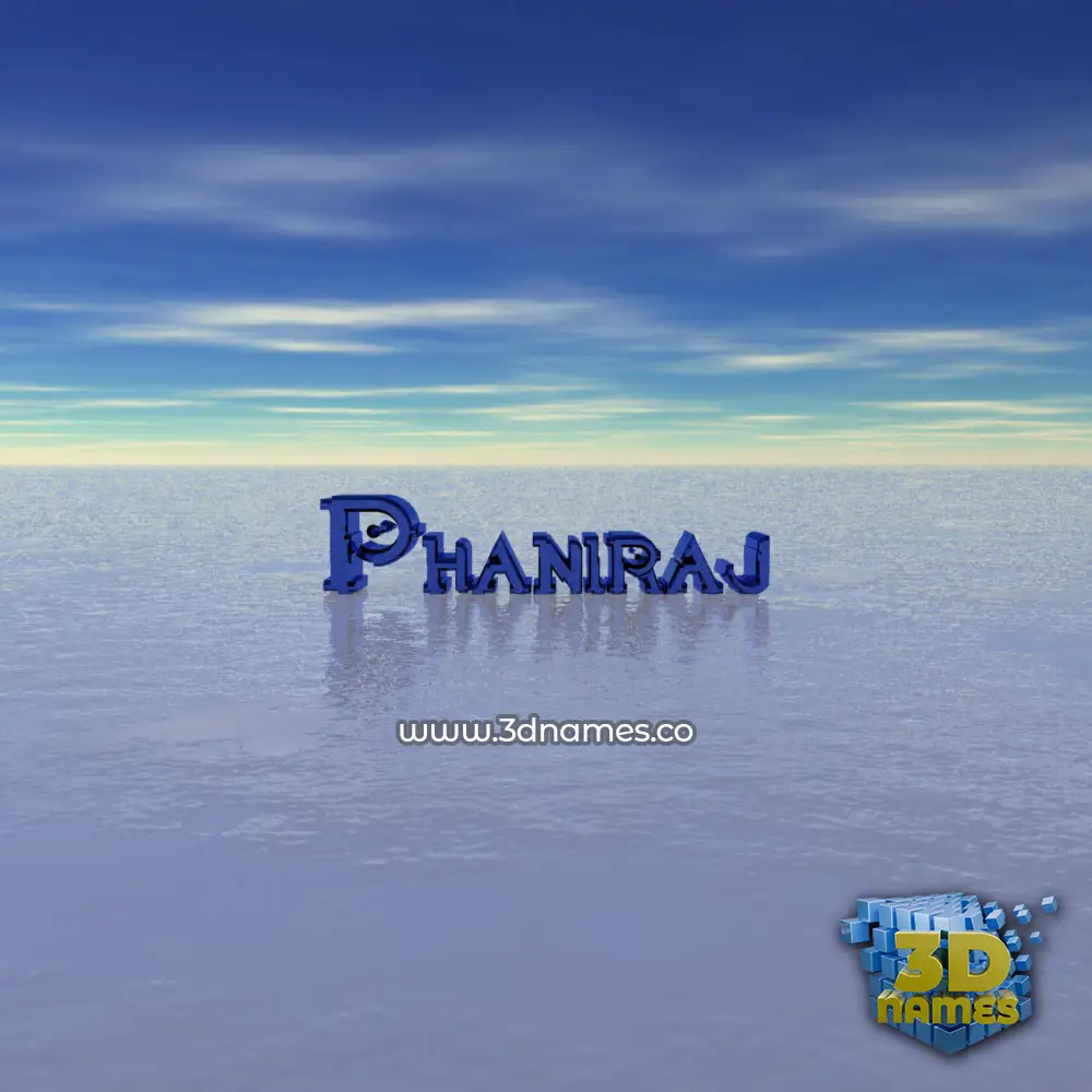 phaniraj in Horizon style - 3D name wallpaper
