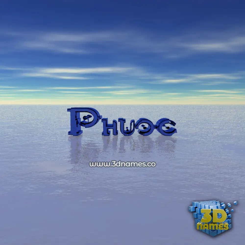 phuoc in Horizon style - 3D name wallpaper