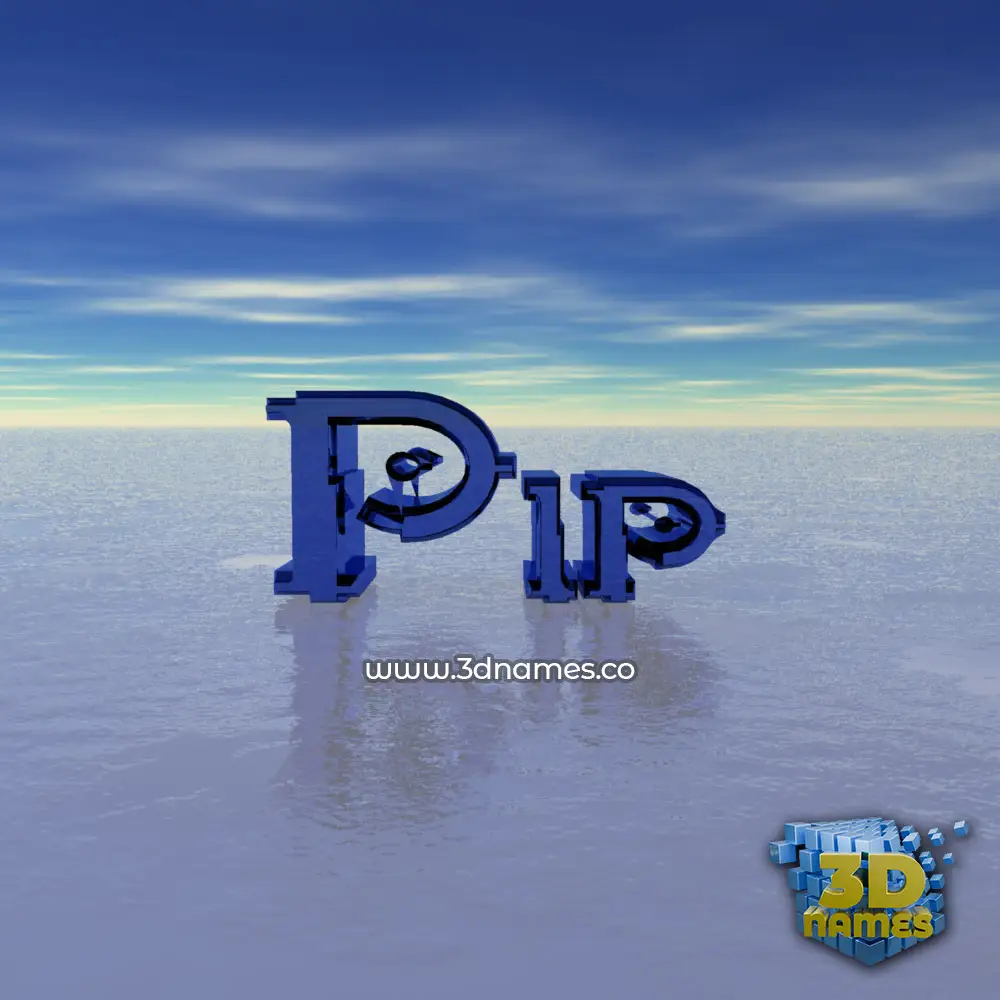 pip in Horizon style - 3D name wallpaper