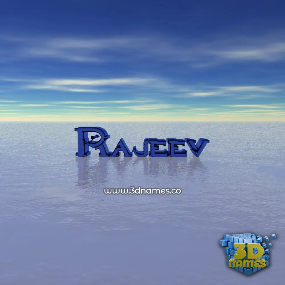 rajeev in Horizon style - 3D name wallpaper