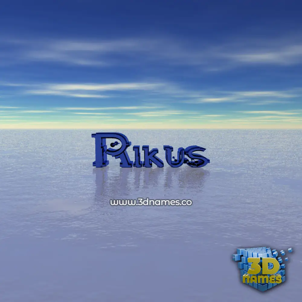rikus in Horizon style - 3D name wallpaper