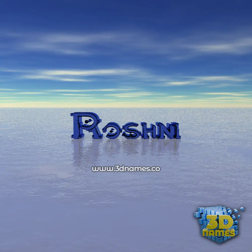 roshni in Horizon style - 3D name wallpaper roshni in Horizon style - 3D name wallpaper