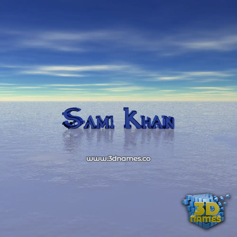 sami khan in Horizon style - 3D name wallpaper sami khan in Horizon style - 3D name wallpaper