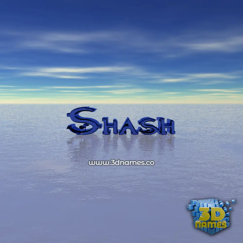 shash in Horizon style - 3D name wallpaper shash in Horizon style - 3D name wallpaper