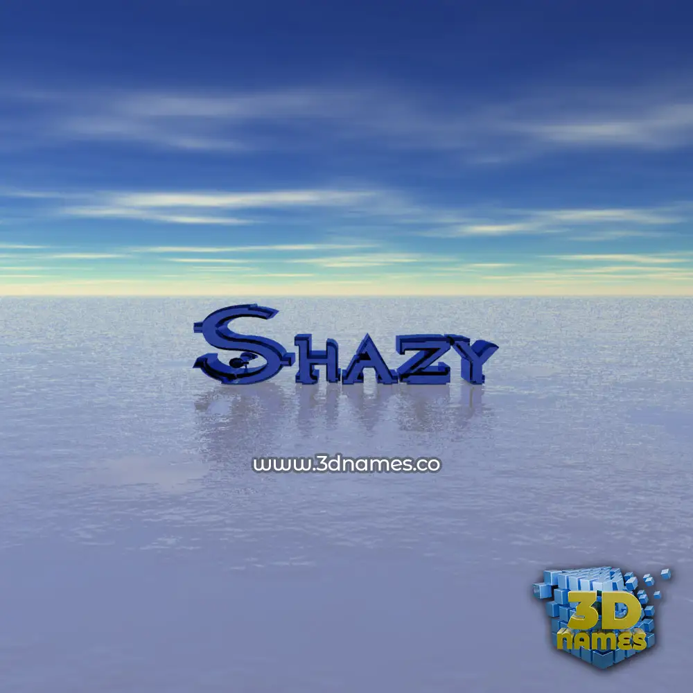 shazy in Horizon style - 3D name wallpaper shazy in Horizon style - 3D name wallpaper