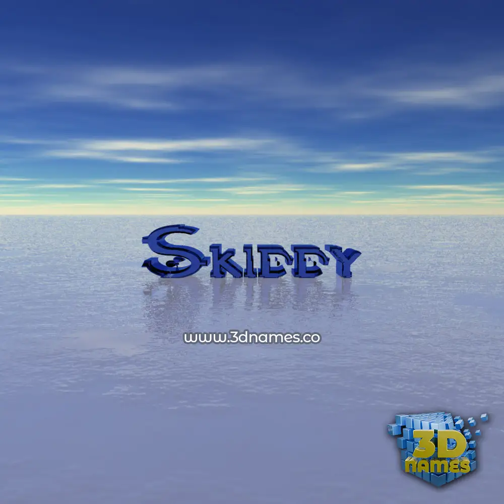 skiddy in Horizon style - 3D name wallpaper