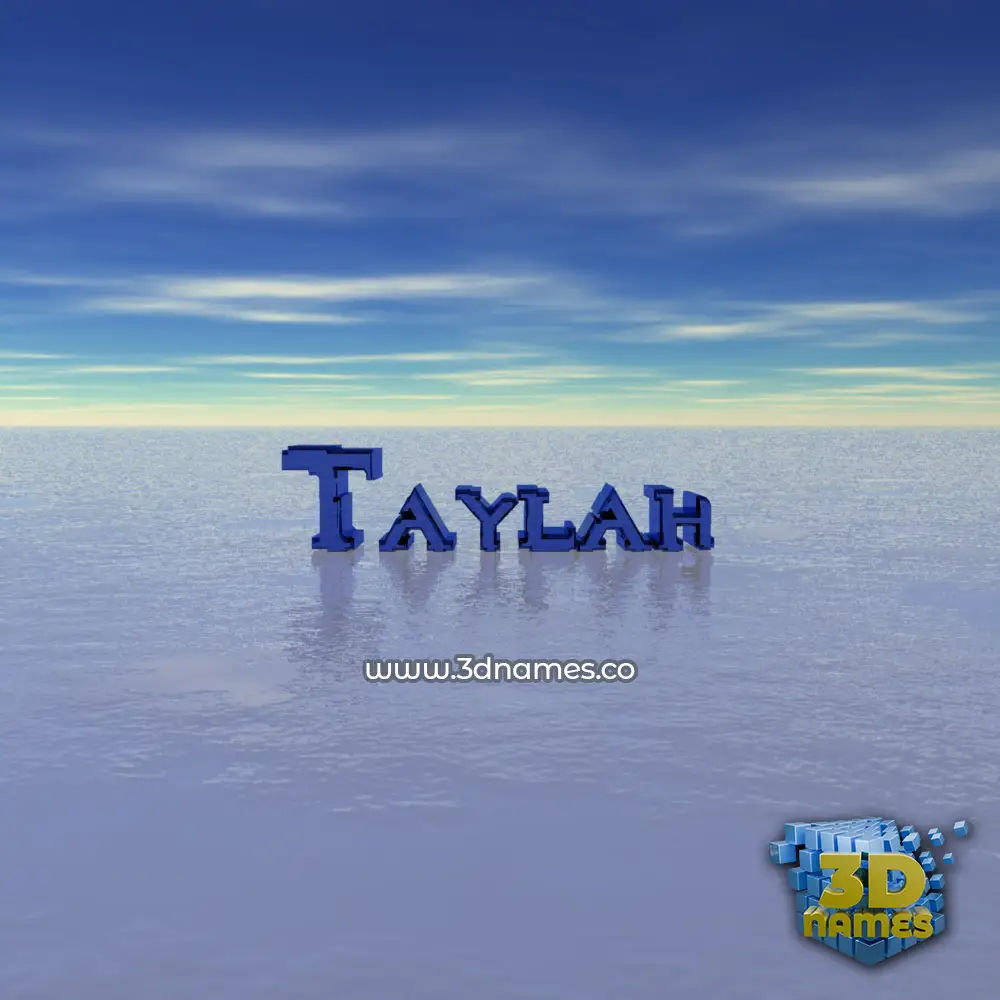 taylah in Horizon style - 3D name wallpaper