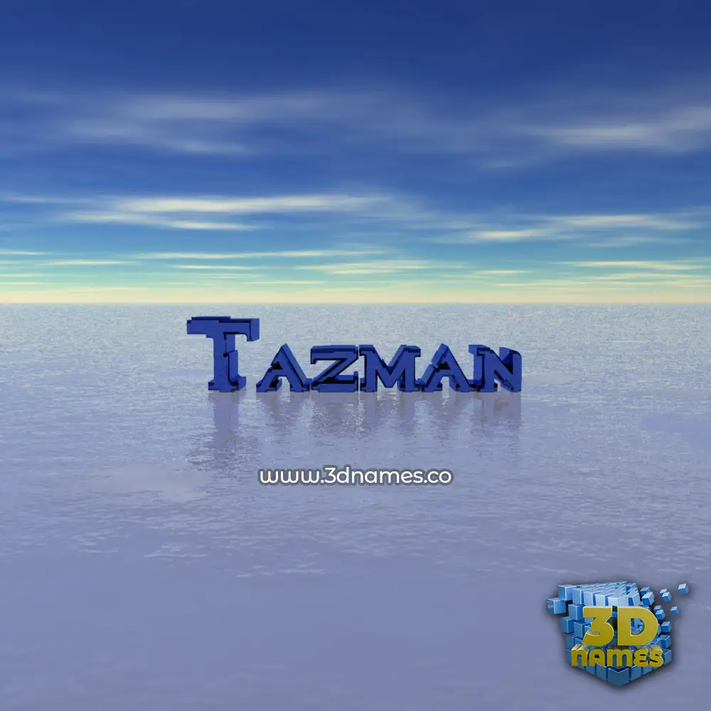 tazman in Horizon style - 3D name wallpaper tazman in Horizon style - 3D name wallpaper
