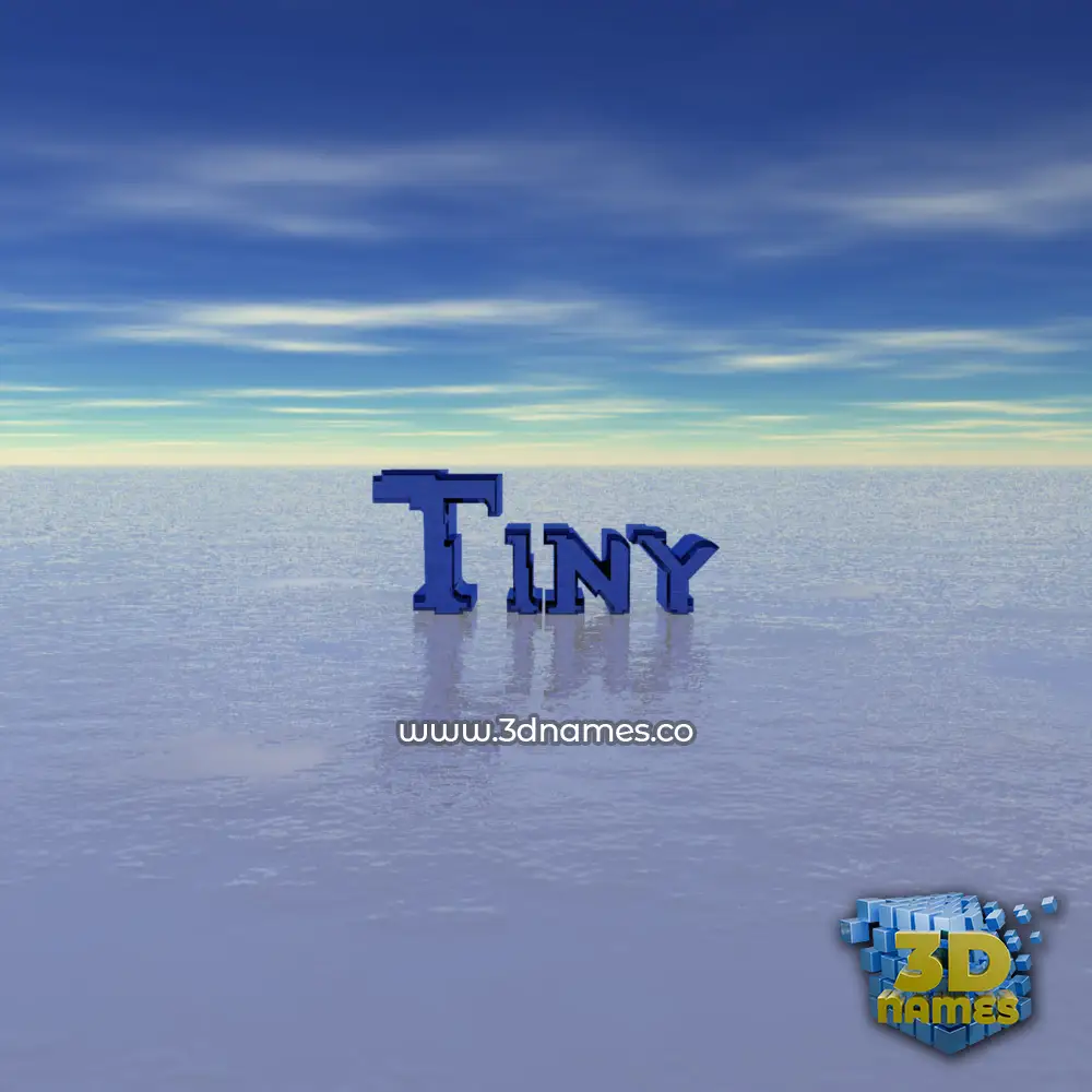 tiny in Horizon style - 3D name wallpaper tiny in Horizon style - 3D name wallpaper