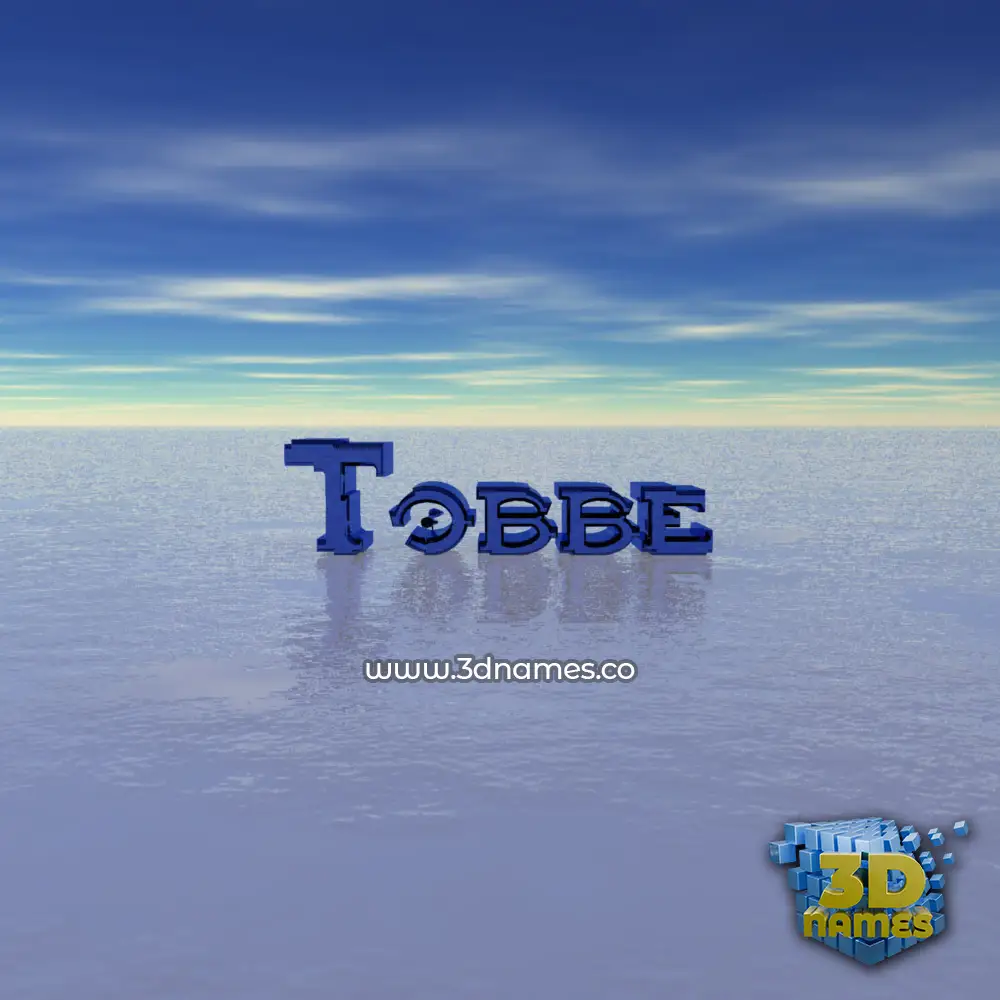 tobbe in Horizon style - 3D name wallpaper
