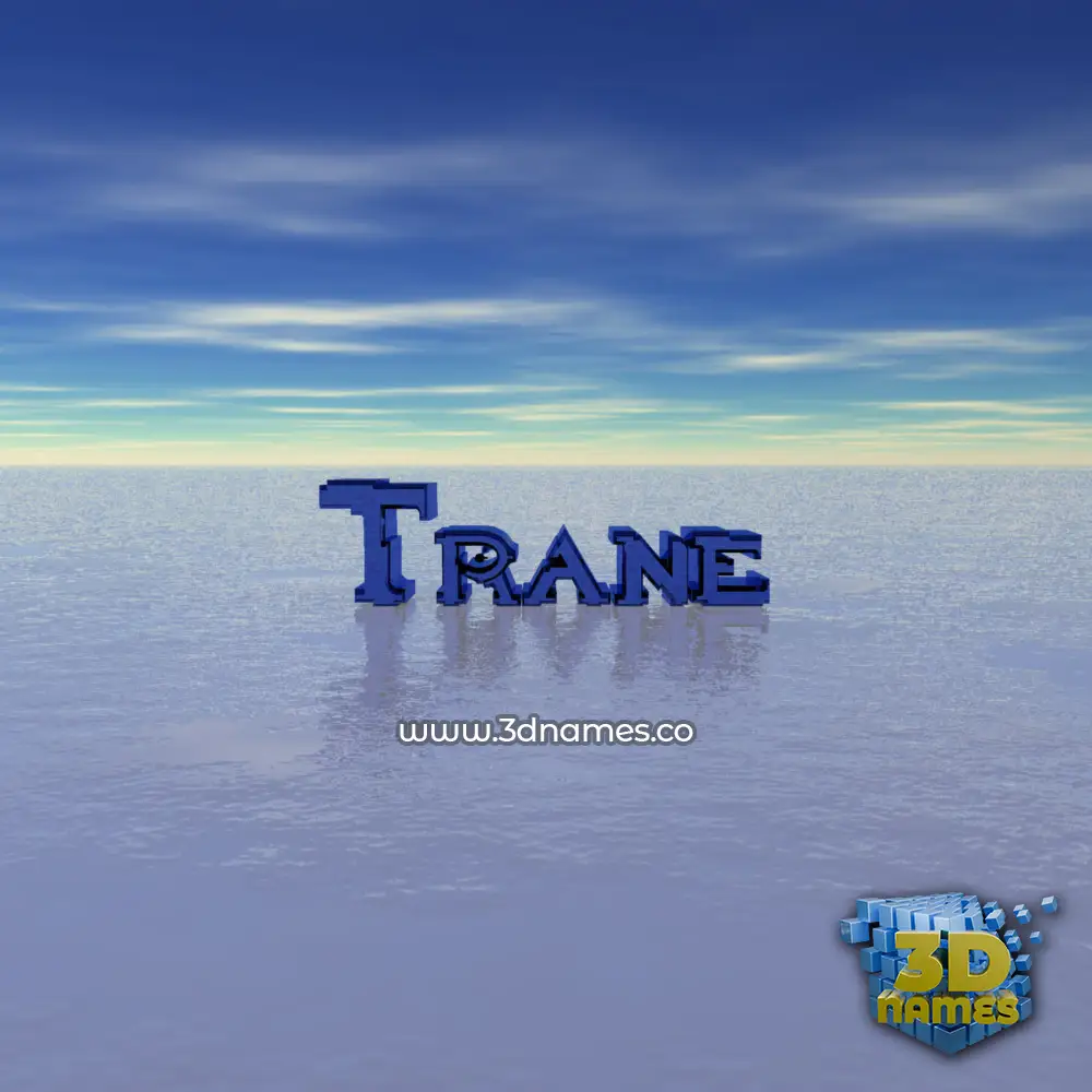 trane in Horizon style - 3D name wallpaper