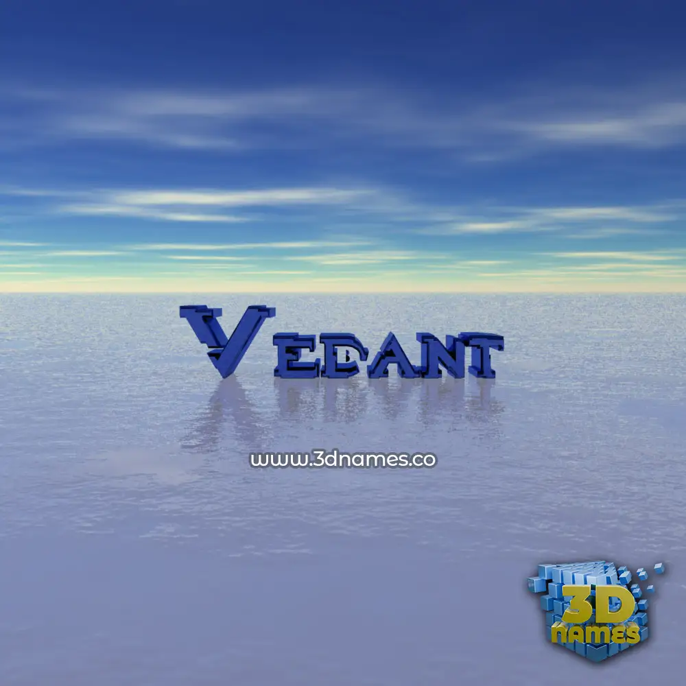 vedant in Horizon style - 3D name wallpaper