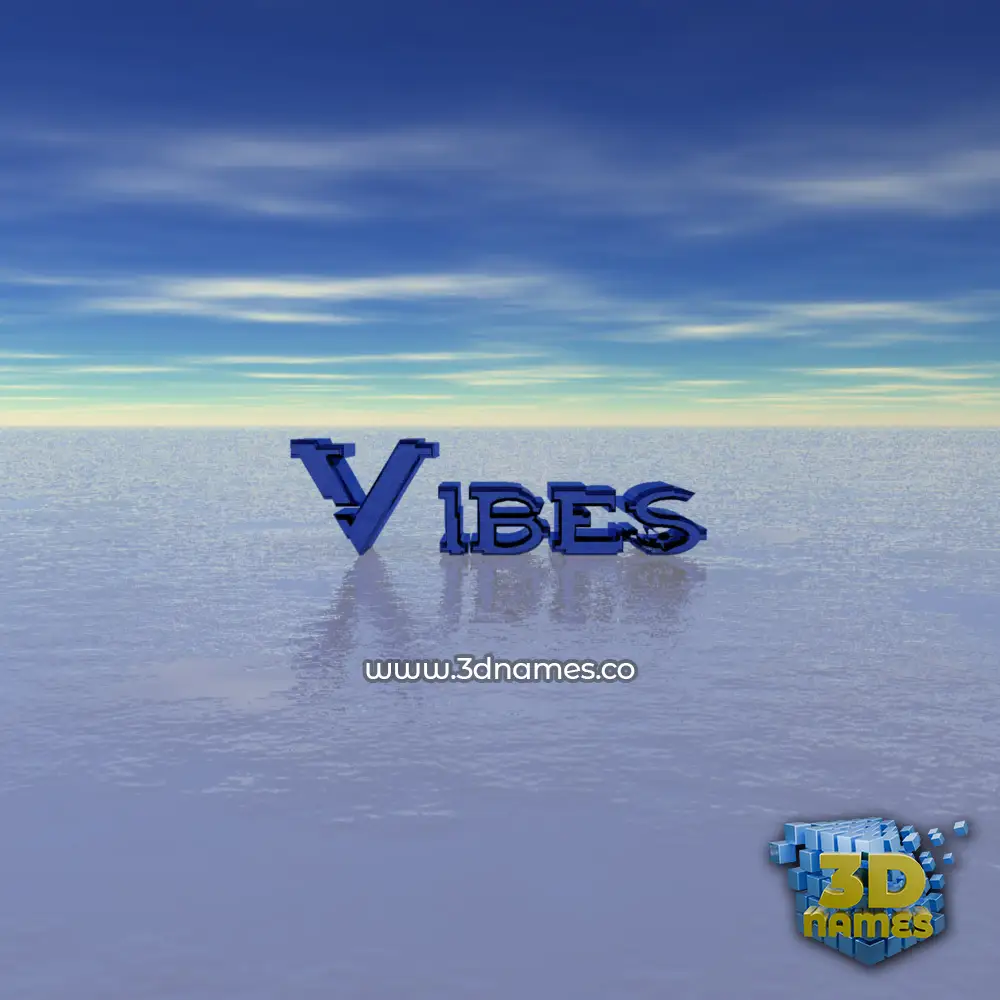 vibes in Horizon style - 3D name wallpaper