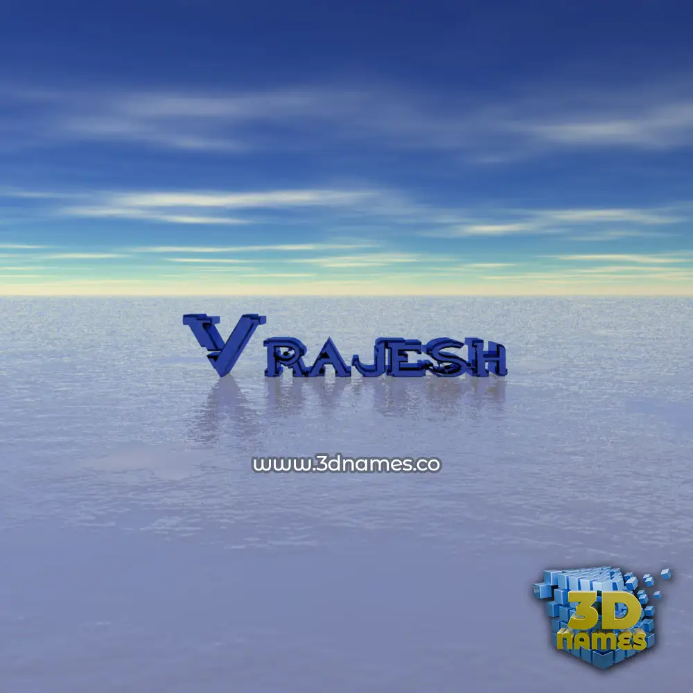 vrajesh in Horizon style - 3D name wallpaper