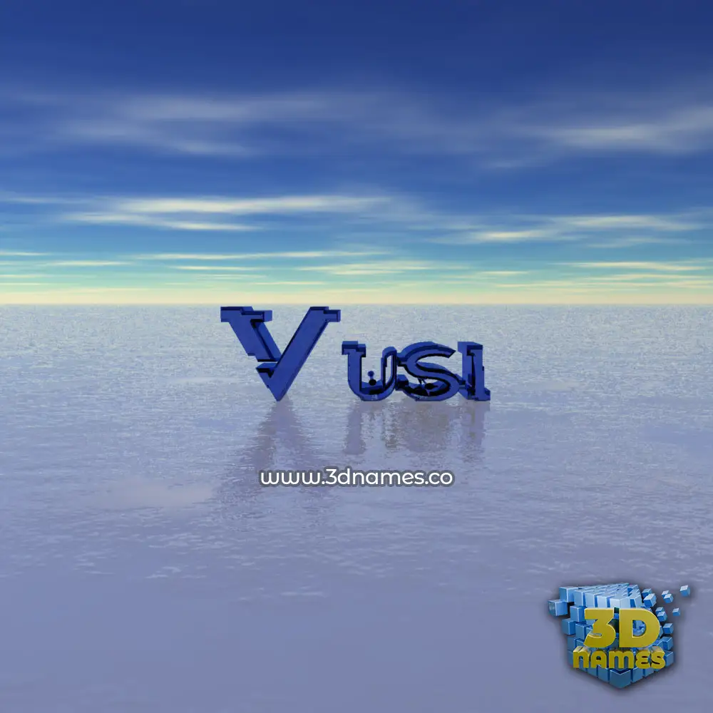 vusi in Horizon style - 3D name wallpaper