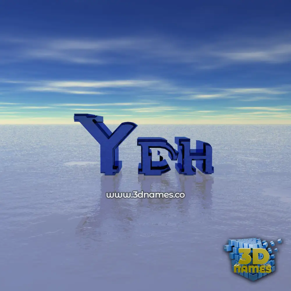ydh in Horizon style - 3D name wallpaper