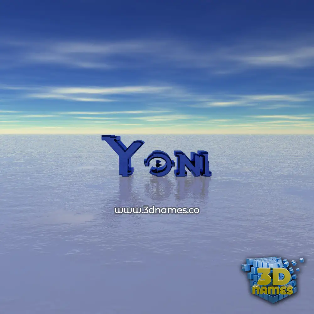 yoni in Horizon style - 3D name wallpaper yoni in Horizon style - 3D name wallpaper
