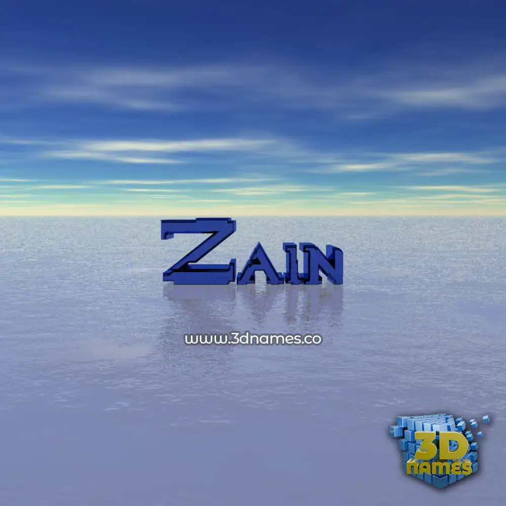 zain in Horizon style - 3D name wallpaper zain in Horizon style - 3D name wallpaper