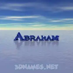 abraham in Horizon style - 3D name wallpaper