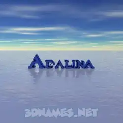 adalina in Horizon style - 3D name wallpaper