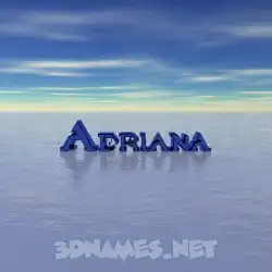adriana in Horizon style - 3D name wallpaper