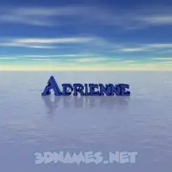 adrienne in Horizon style - 3D name wallpaper
