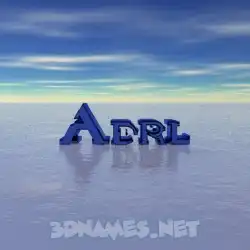 adrl in Horizon style - 3D name wallpaper