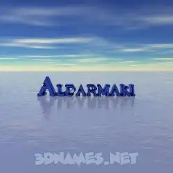 aldarmaki in Horizon style - 3D name wallpaper