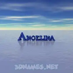 angelina in Horizon style - 3D name wallpaper