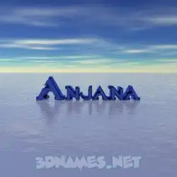 anjana in Horizon style - 3D name wallpaper