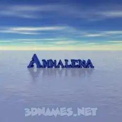 annalena in Horizon style - 3D name wallpaper