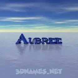 aubree in Horizon style - 3D name wallpaper