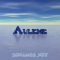 aulene in Horizon style - 3D name wallpaper