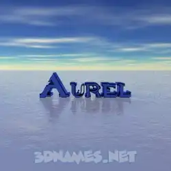 aurel in Horizon style - 3D name wallpaper