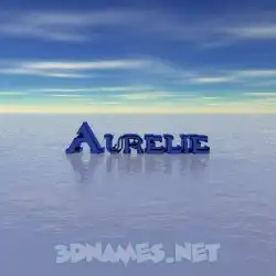 aurelie in Horizon style - 3D name wallpaper