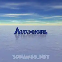 autumngirl in Horizon style - 3D name wallpaper
