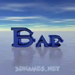 bad in Horizon style - 3D name wallpaper